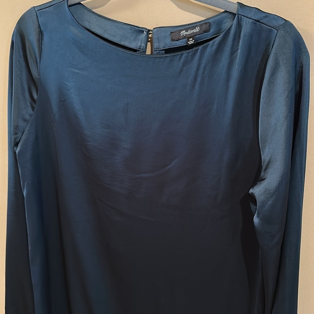 Madewell Shift Mini Dress smoky spruce - Picture 3 of 7